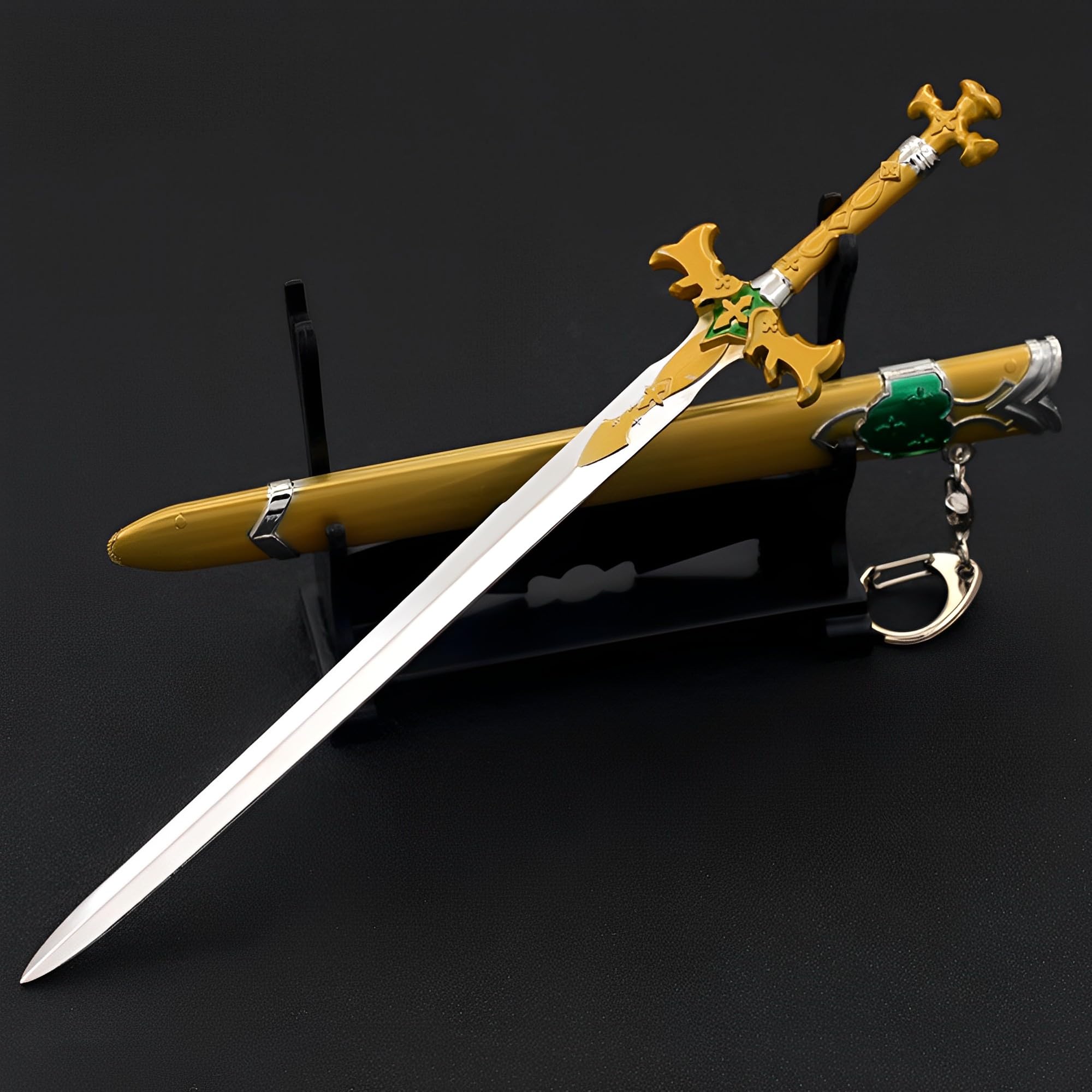 Amazon.com: ARAZI SAO Sword Model:,Golden osmanthus Sword : Sports